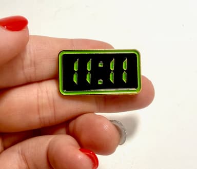 11:11 Enamel Pin | Angel Number Inspirational Celestial Pin
